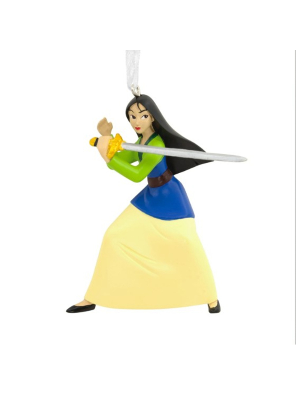 Hallmark Disney Princess Mulan Christmas Tree Ornament One Size Red Yellow